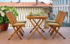 Stół ogrodowy LIPARI 120×70 składany z drewna teak na balkon lub taras