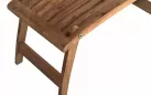 Fotel ogrodowy STEAMER 163×58 teak regulowany z poduszką ecru na taras