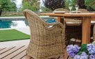 Stół ogrodowy SUMATRA 180/250×100 z drewna tekowego z recyklingu rozkładany