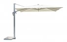 TENNESSEE 3×4 m parasol ogrodowy z BIAŁA nogą boczną i boczną podstawą / poszycie ecru