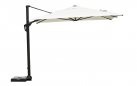 TENNESSEE 3×4 m parasol ogrodowy z GRAFITOWĄ nogą boczną i boczną podstawą / poszycie ecru