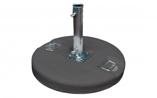 Podstawa cementowa Ø54 cm z rurą Ø55 mm – grafitowa 