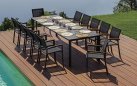 NETTUNO stół ogrodowy aluminiowy rozkładany 200–300×100 antracytowy