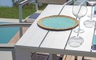 NETTUNO stół ogrodowy aluminiowy rozkładany 200–300×100 biały