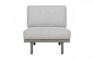 MAUI środkowy moduł ogrodowy 85×85 taupe z poduszkami BEE WETT®