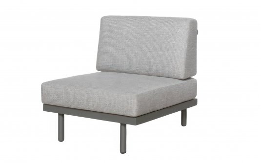 MAUI środkowy moduł ogrodowy 85×85 taupe z poduszkami BEE WETT® MAUI środkowy moduł ogrodowy 85×85 taupe z poduszkami BEE WETT®