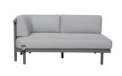 MAUI sofa ogrodowa 2-osobowa prawa/lewa 155×85 taupe z poduszkami BEE WETT®
