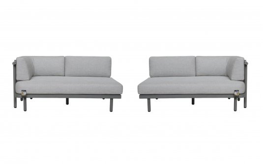 MAUI sofa ogrodowa 2-osobowa prawa/lewa 155×85 taupe z poduszkami BEE WETT® MAUI sofa ogrodowa 2-osobowa prawa/lewa 155×85 taupe z poduszkami BEE WETT®
