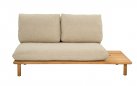 SLING Sofa ogrodowa modułowa teakowa 2‑lub 3‑osobowa z poduszkami All Weather