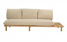 SLING Sofa ogrodowa modułowa teakowa 2‑lub 3‑osobowa z poduszkami All Weather