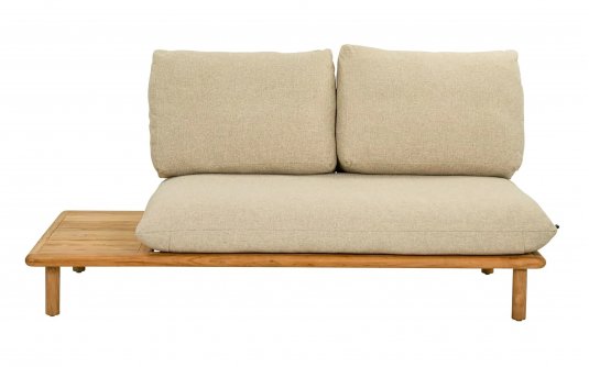 SLING Sofa ogrodowa modułowa teakowa 2‑lub 3‑osobowa z poduszkami All Weather