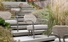 LUGANO LOUNGECHAIR – fotel ogrodowy AppleBee z aluminium i rope taupe z poduszką All Weather