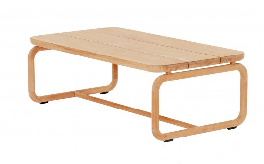 Stolik kawowy ogrodowy z drewna teak 130×65 cm – kolekcja DOLCE