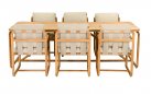 Stół ogrodowy z drewna teak 240 × 100 cm dla 6 osób – kolekcja DOLCE