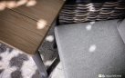 Zestaw ogrodowy jadalniany z aluminium z technorattanem i blatem teakowym dla 6 osób – kolekcja MILO