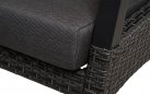 Sofa ogrodowa TREVISO 3-osobowa aluminowa pochylane oparcia technorattan Antracyt