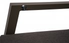Wysoki fotel ogrodowy aluminiowy na taras telewizor taupe
