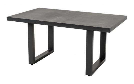 MURCIA 140x85 Stolik kawowy ogrodowy aluminium antracyt blat ceramiczny
