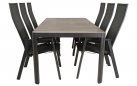 CASTILLA 2.0 220x100 Stół ogrodowy prostokątny aluminium antracyt blat ceramiczny ciemnoszary