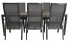 CASTILLA 2.0 220x100 Stół ogrodowy prostokątny aluminium antracyt blat ceramiczny ciemnoszary