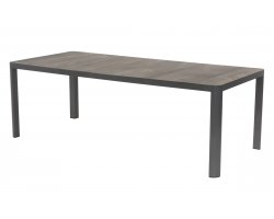 CASTILLA 2.0 220x100 Stół ogrodowy prostokątny aluminium antracyt blat ceramiczny ciemnoszary