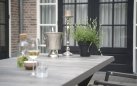 CASTILLA 243x103 Stół ogrodowy aluminium taupe blat ceramiczny beżowy