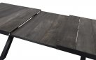 Rozkładany stół aluminiowy CASTILLA 204-264 ciemnoszary z blatem ceramicznym, beżowym