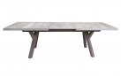 Rozkładany stół aluminiowy CASTILLA 204-264 taupe z blatem ceramicznym, beżowym