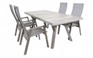 Rozkładany stół aluminiowy CASTILLA 204-264 taupe z blatem ceramicznym, beżowym