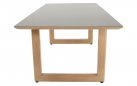ESPINAR Stół ogrodowy 200×90 prostokątny aluminium woodlook blat kamień spiekany