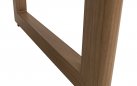 ESPINAR Stół ogrodowy 200×90 prostokątny aluminium woodlook blat kamień spiekany