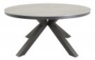 Okrągły stół ogrodowy, aluminiowy na 4 nogach z blatem z kamienia spiekanego DAVOS 158 mm