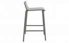MILAZZO Stół barowy 150×75 aluminium antracyt blat HPL szary