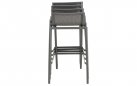 MILAZZO Stół barowy 150×75 aluminium antracyt blat HPL szary