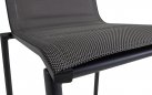 MILAZZO Stół barowy 150×75 aluminium antracyt blat HPL szary