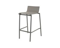 MILAZZO Stół barowy 150×75 aluminium antracyt blat HPL szary