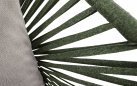 Zielony fotel wypoczynkowy ogrodowy IZUMI stal lina polipropylenowa olefin