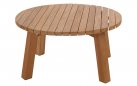 Stolik ogrodowy okrągły LOUNG teak naturalny Ø80×40 cm