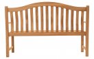 Ławka, ogrodowa, ergonomicznym kształcie ERGO i szerokości 158 cm z drewna tekowego