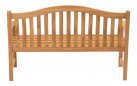 Ławka, ogrodowa, ergonomicznym kształcie ERGO i szerokości 158 cm z drewna tekowego