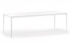 Biały stół ogrodowy 220 x 100 cm w całości wykonany z aluminium bahamas