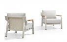 Szarobeżowy zestaw ogrodowy aluminiowy wypoczynkowy sofa 2os.VISCONTI Higoldst line.