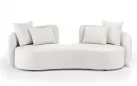 Dwuosobowa sofa ogrodowa z beżowymi obiciem olefin o szerokości sofy trzyosobowej COSY