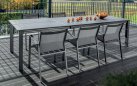 Aluminiowy stół ogrodowy rozkładany. grafitowy 160 do 240 PANAREA