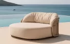 Łóżko ogrodowe z grubym materacem NEST Daybed