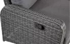Sofa ogrodowa trzyosobowa z technorattanu z pochylanymi oparciami SOHO