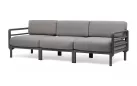 Trzyosobowa sofa ogrodowa modułowa z polipropylenu máximo nardi basalto