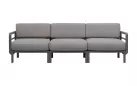 Trzyosobowa sofa ogrodowa modułowa z polipropylenu máximo nardi basalto