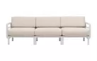 Trzyosobowa sofa ogrodowa modułowa z polipropylenu máximo nardi jasnoszary