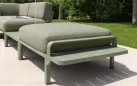 Modułowy nowoczesny narożnik ogrodowy máximo nardi cactus poduszki Timo Sunbrella